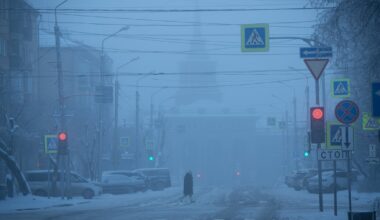 Rosjanie protestujący na ulicach Omska