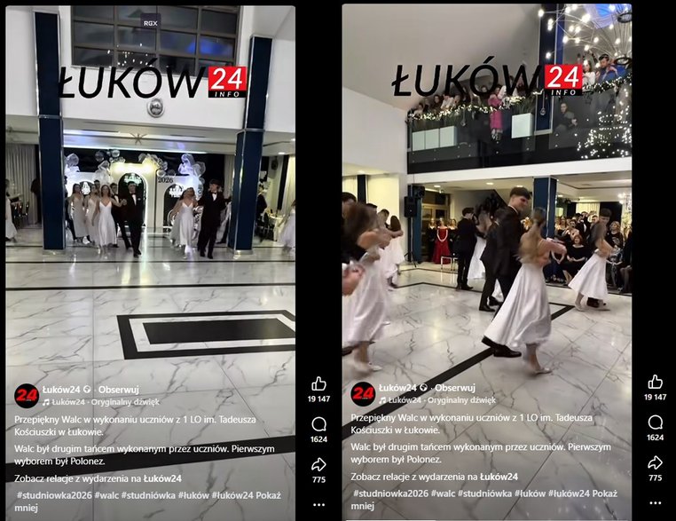 Walc maturzystów z Łukowa