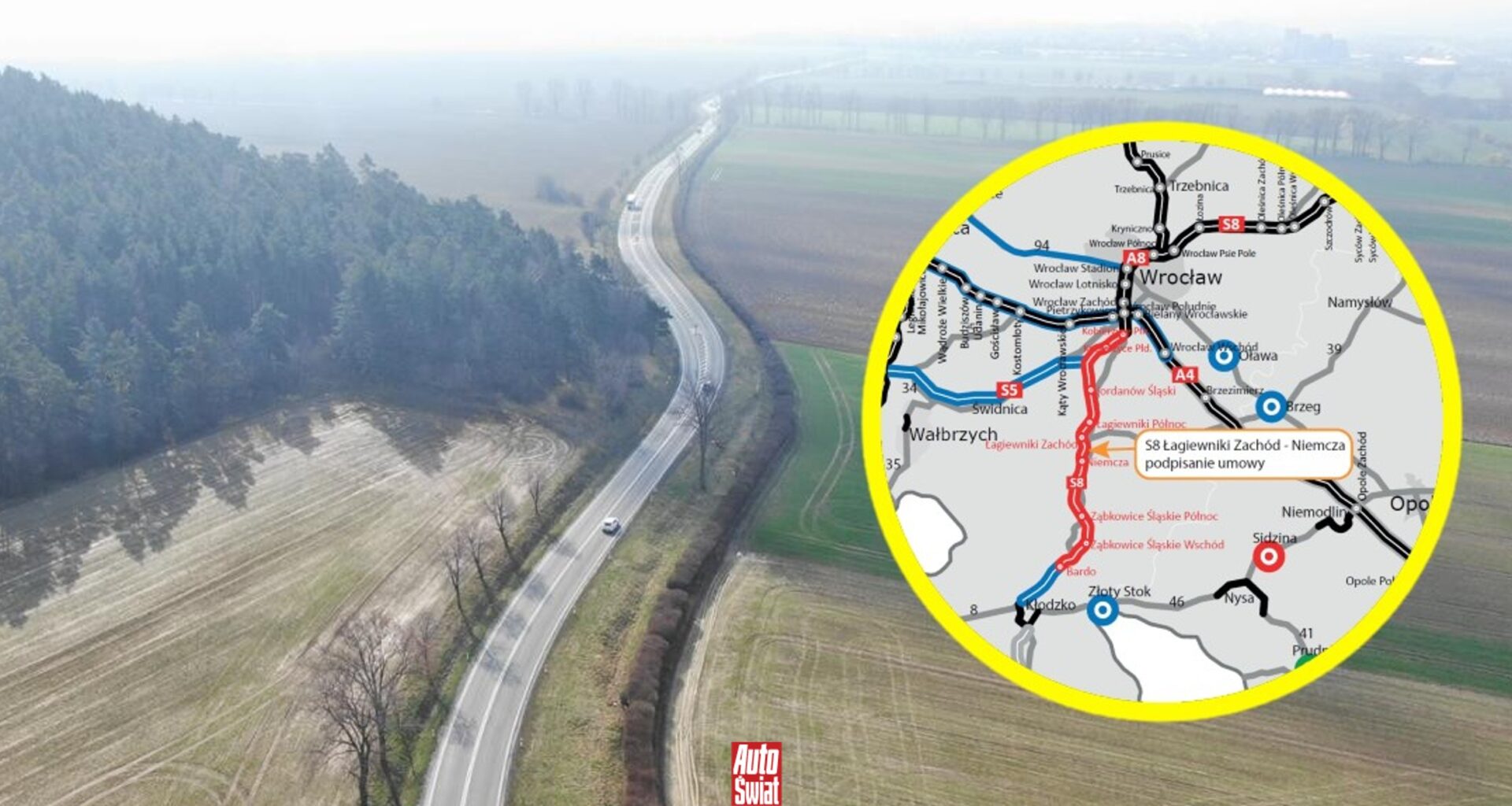 Rusza budowa ostatniego odcinka dolnośląskiej S8. Podpisano umowę