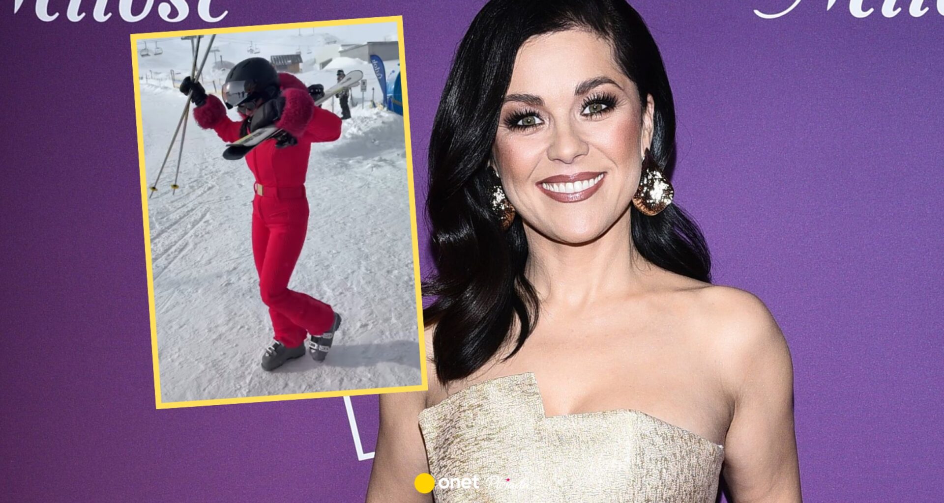 Katarzyna Cichopek pląsa po stoku narciarskim. Emocje wywołał jej drogi kombinezon