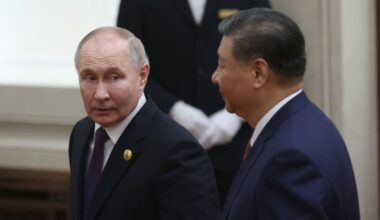 Władimir Putin i Xi Jinping w Pekinie, 16 maja 2024 r.