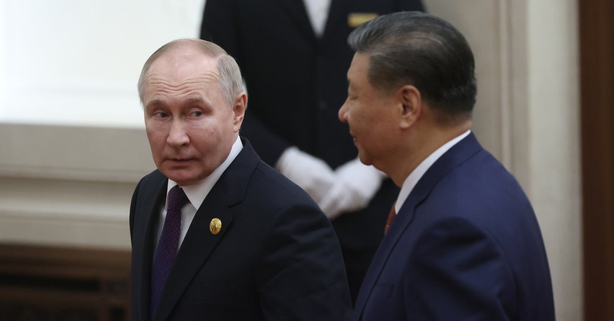 Władimir Putin i Xi Jinping w Pekinie, 16 maja 2024 r.