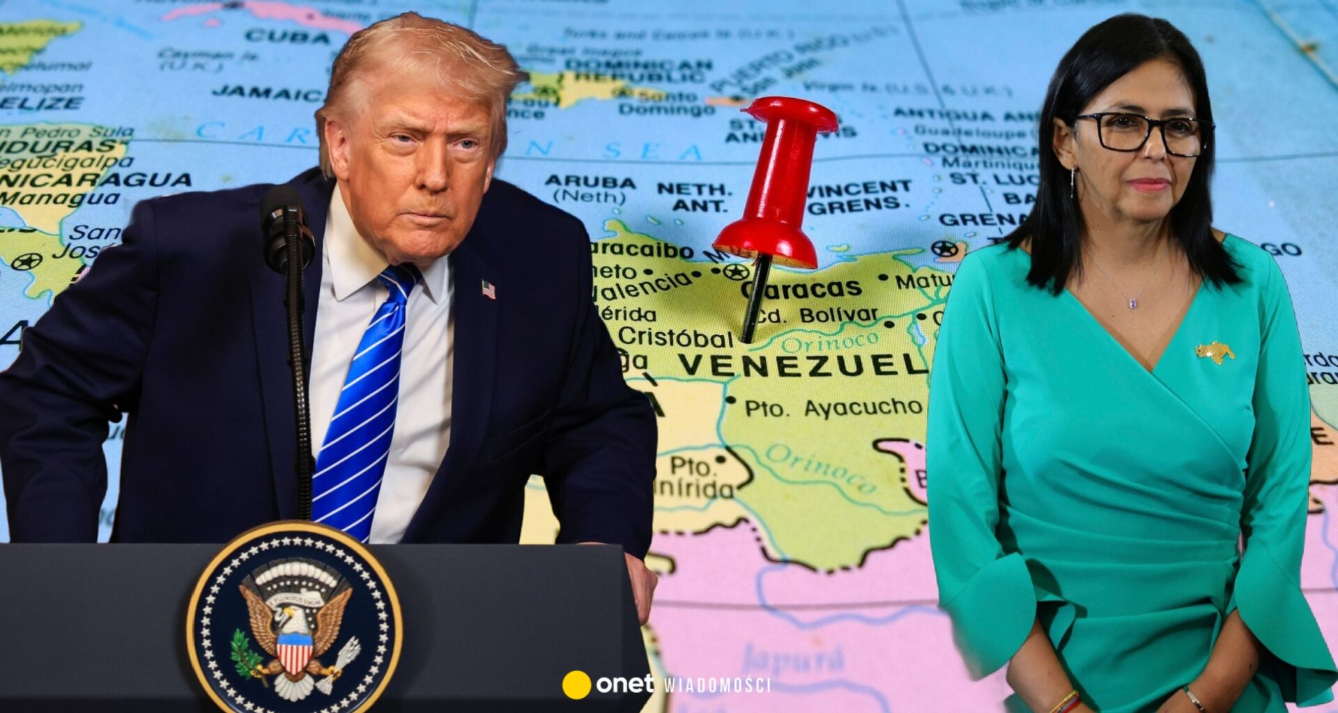 Donald Trump rozmawiał z przywódczynią Wenezueli Delcy Rodriguez. "Świetna"