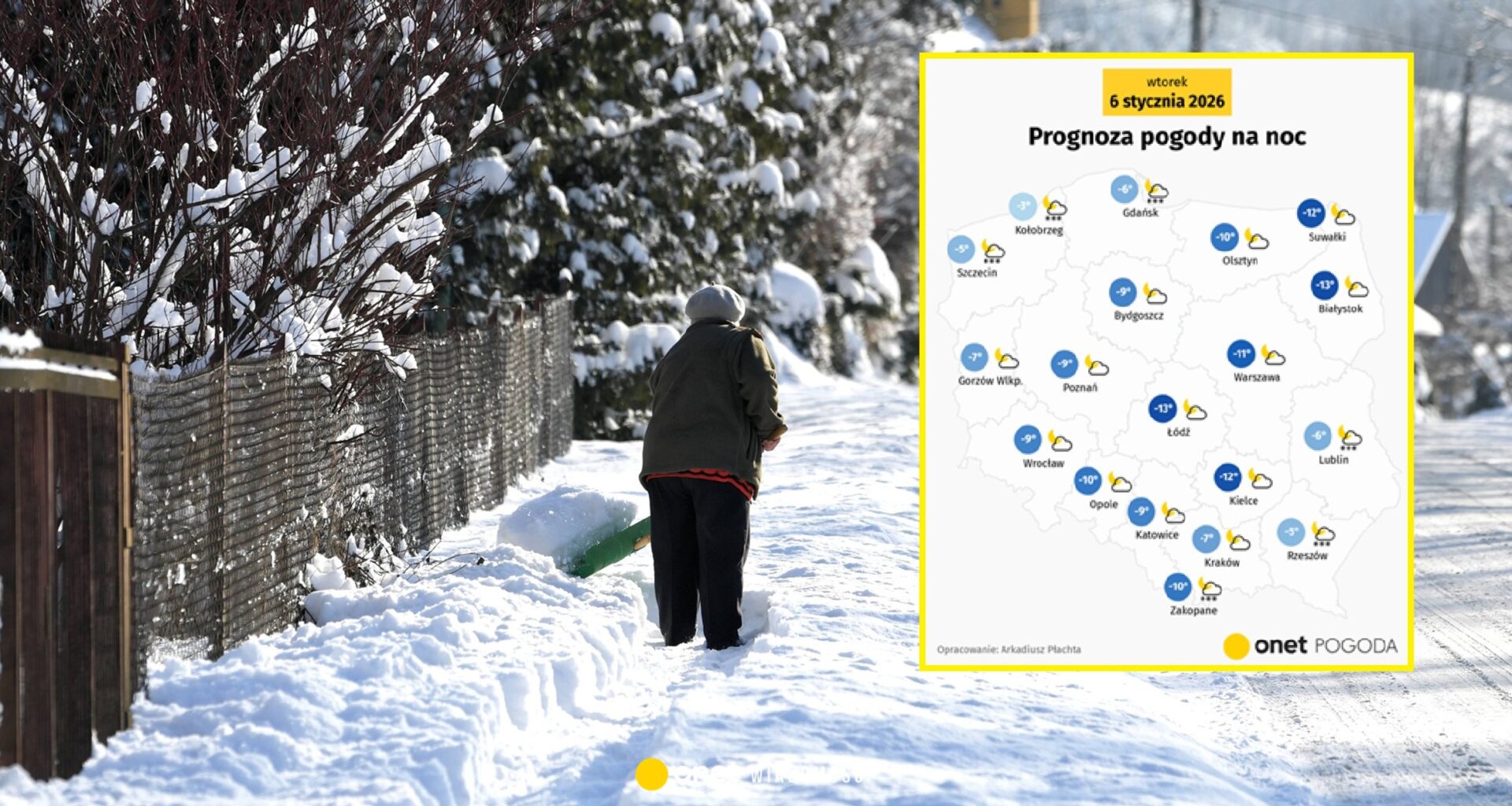 Dwucyfrowy mróz sunie do Polski. Fala zimnej pogody będzie się dziś nasilać