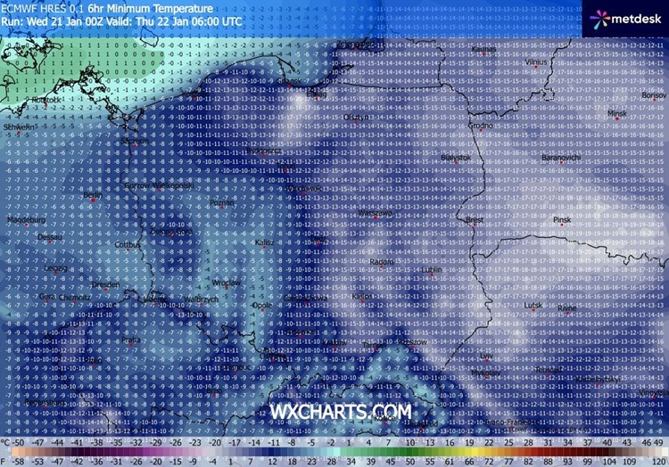 Czeka nas bardzo zimna noc, znowu z dwucyfrowym mrozem