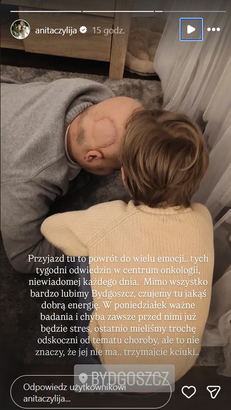 InstaStory z profilu Anita Szydłowska