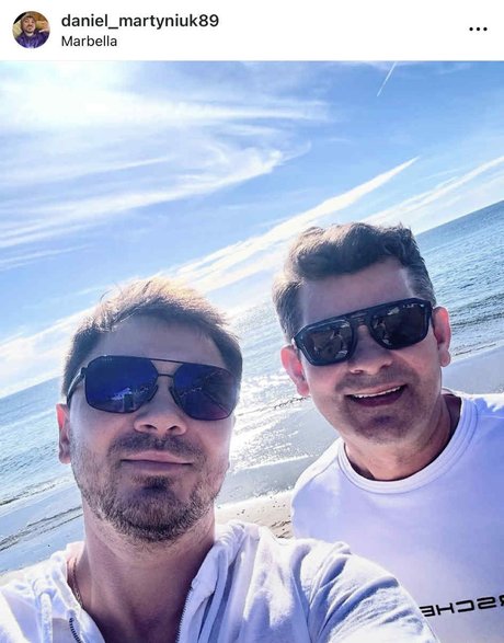 Daniel Martyniuk z ojcem Zenonem Martyniukiem