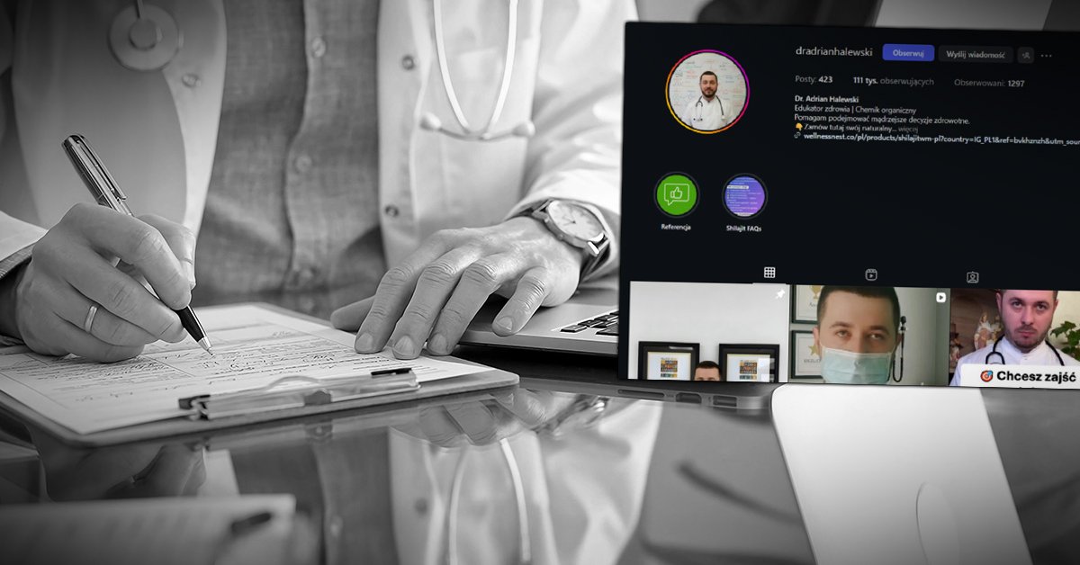 Fikcyjny lekarz z&nbsp;Instagrama. Wygenerowano go przy&nbsp;użyciu AI (fot. Instagram)