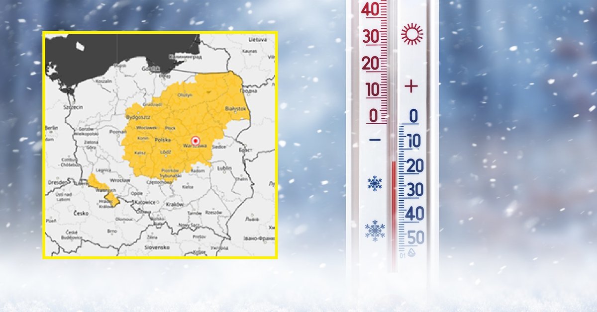 Prognozowana temperatura minimalna w Polsce w czasie kolejnych nocy