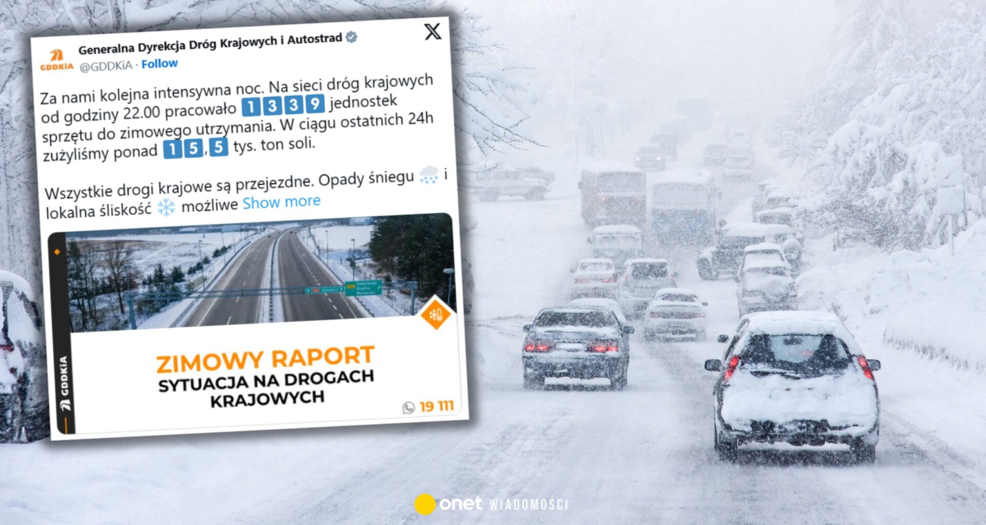 Drogowcy walczyli w Sylwestra z atakiem zimy. Wystosowali ważny apel