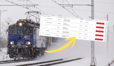 Opóźnienia pociągów w Polsce (fot. screen: portalpasazera.pl)
