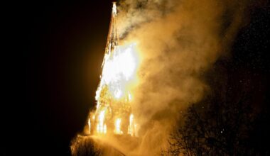 Pożar Vondelkerk w Amsterdamie