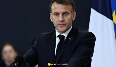 Emmanuel Macron tłumaczy się z niecodziennego wyglądu. "Oko tygrysa"