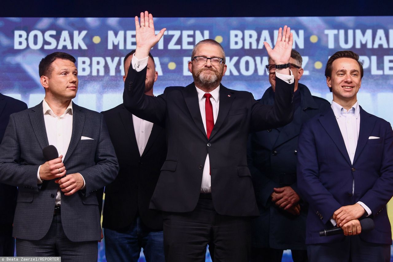 "Jesteśmy gotowi". Bosak komentuje sensacyjny sondaż z Braunem na podium