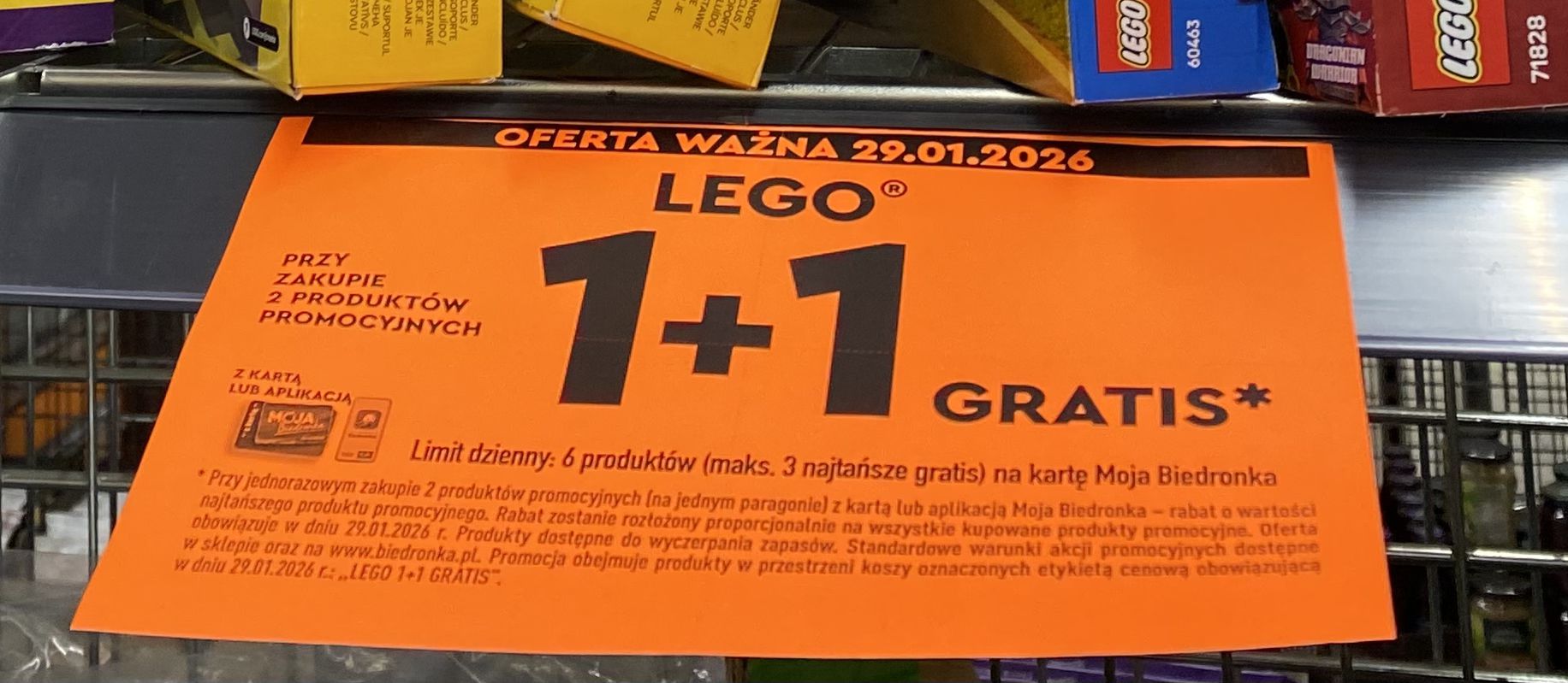 Promocja na klocki Lego w Biedronce