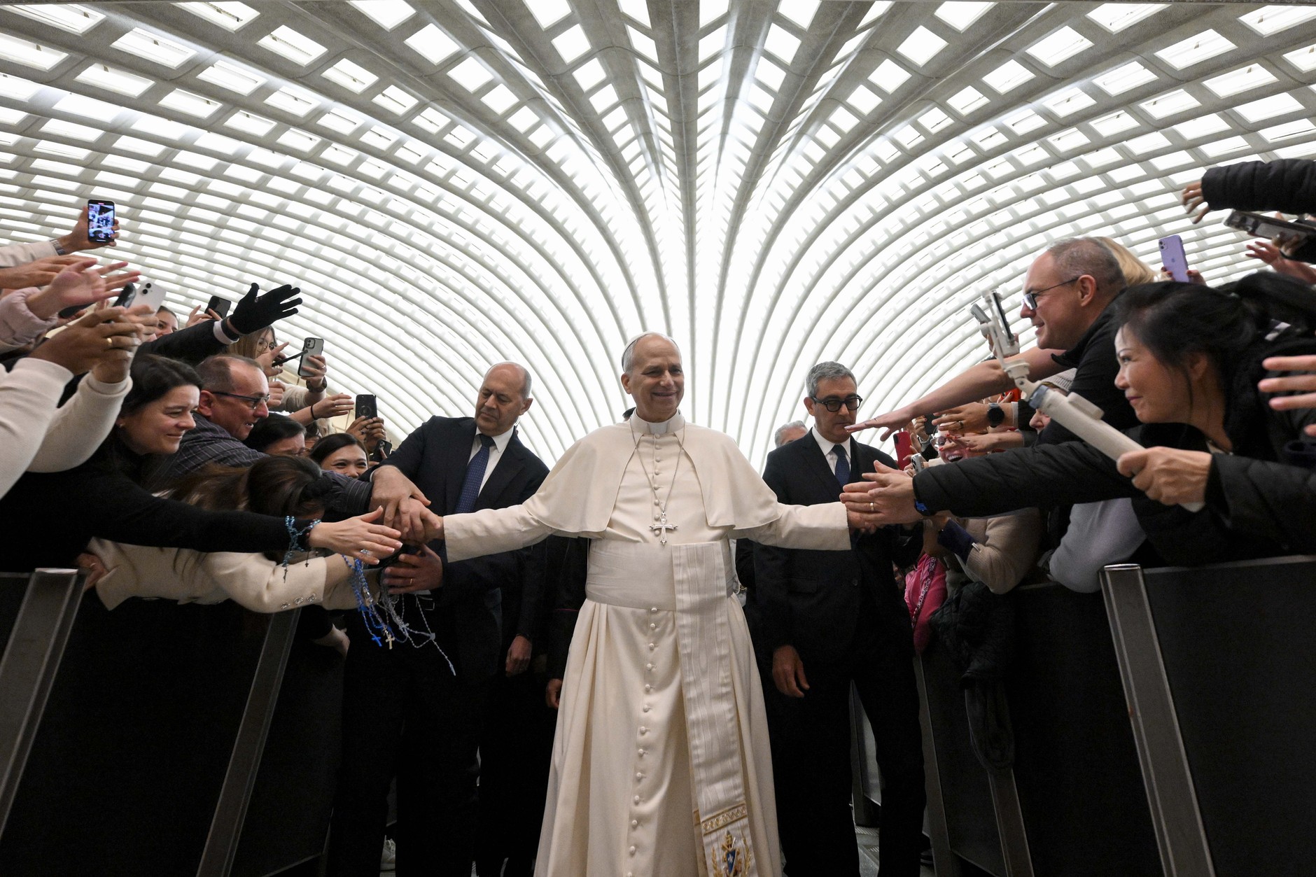 Papież Leon XIV w Watykanie, 7 stycznia 2026 r. 