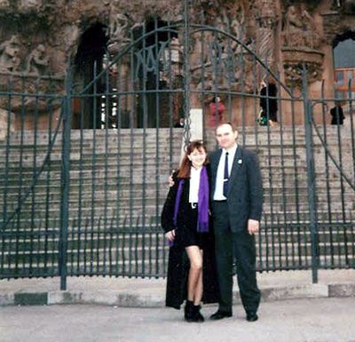 Ostatnie zdjęcie Beaty Bublewicz z ojcem, wykonane w Barcelonie na tydzień przed wypadkiem (fot. archiwum prywatne)