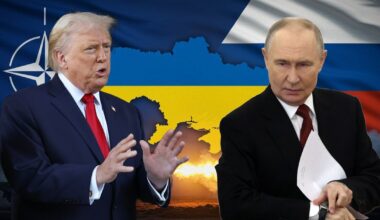 Po lewej prezydent Stanów Zjednoczonych Donald Trump w Palm Beach na Florydzie, 29 grudnia 2025 r. Po prawej prezydent Rosji Władimir Putin w Moskwie, 25 grudnia 2025 r.