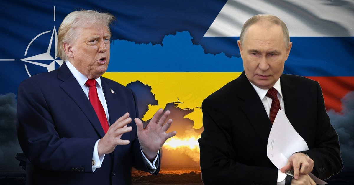 Po lewej prezydent Stanów Zjednoczonych Donald Trump w Palm Beach na Florydzie, 29 grudnia 2025 r. Po prawej prezydent Rosji Władimir Putin w Moskwie, 25 grudnia 2025 r.