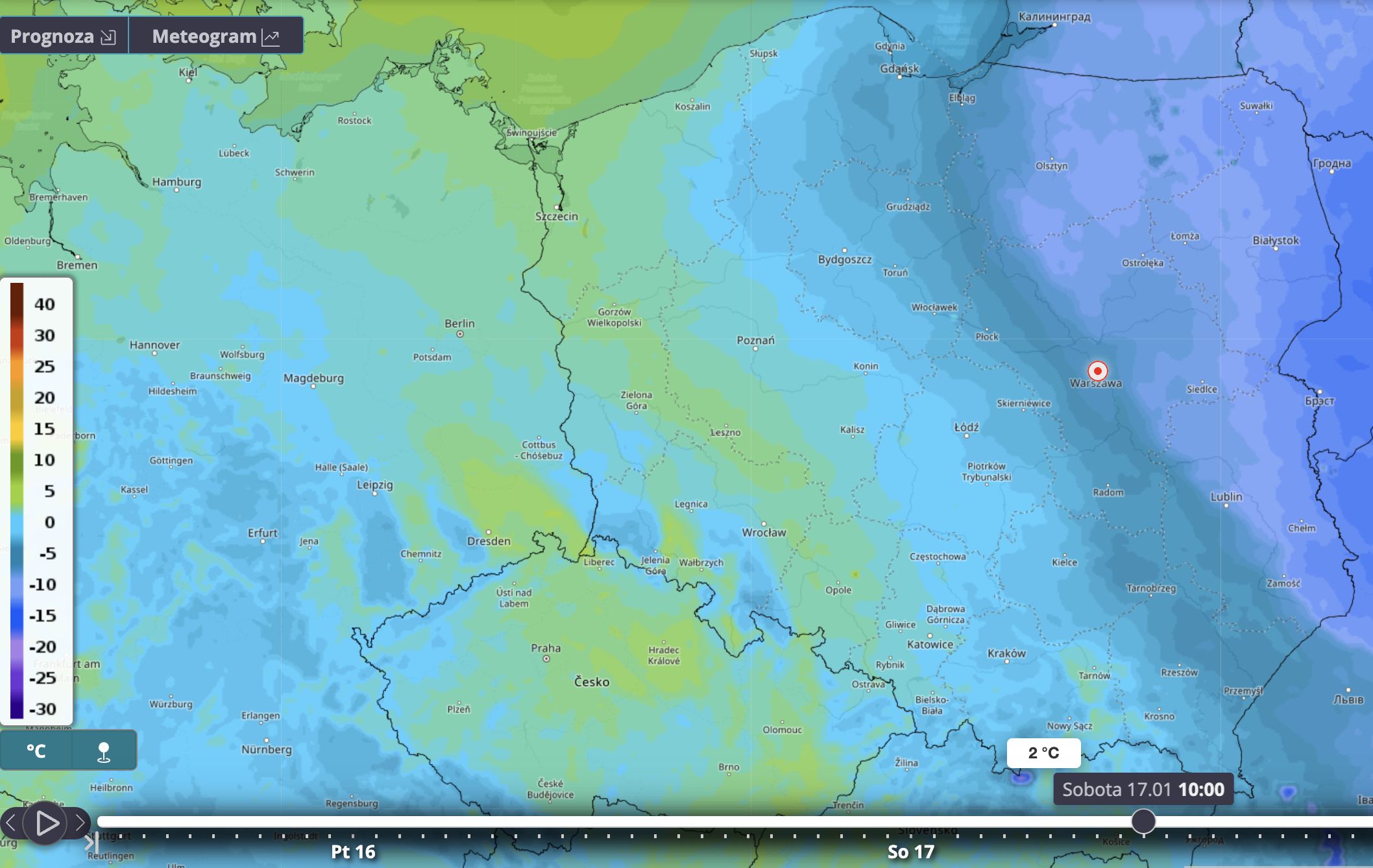 Prognoza pogody na sobotę