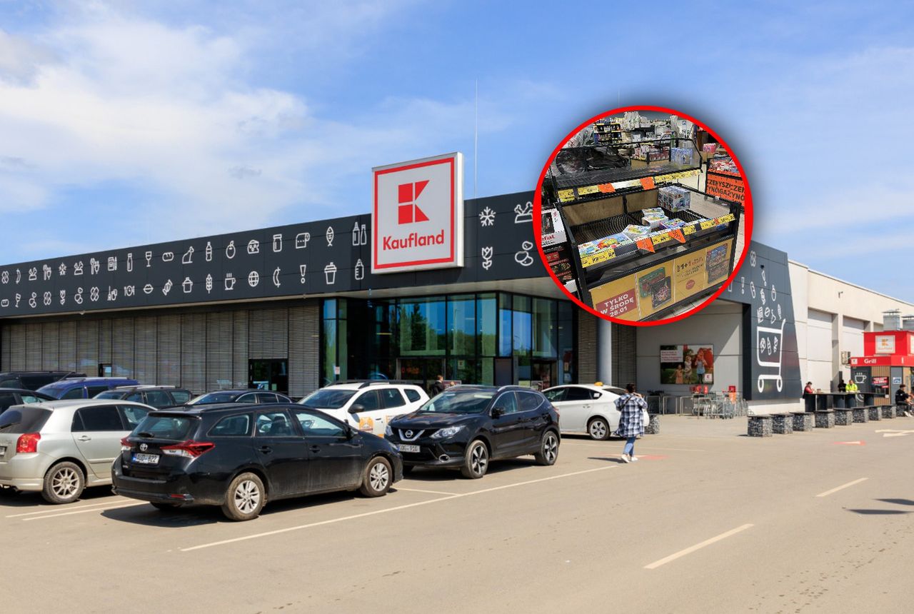Wymiecione półki w Kauflandzie. "Przyjechali biznesmeni"