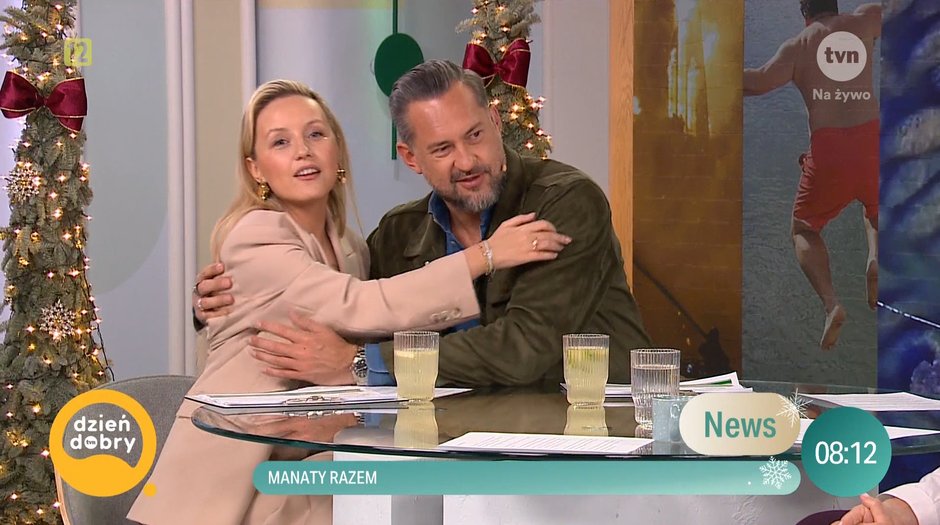 Sandra Hajduk-Popińska i Marcin Prokop