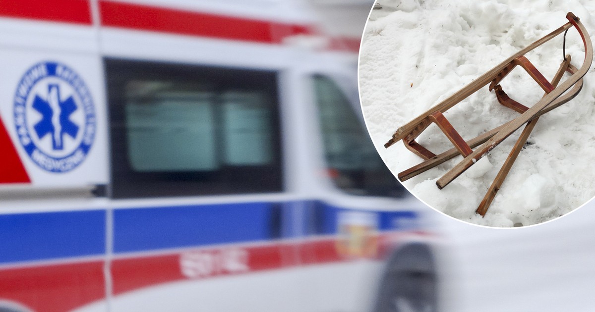tragedia podczas zabawy na sankach. Dziecko wezwało pomoc
