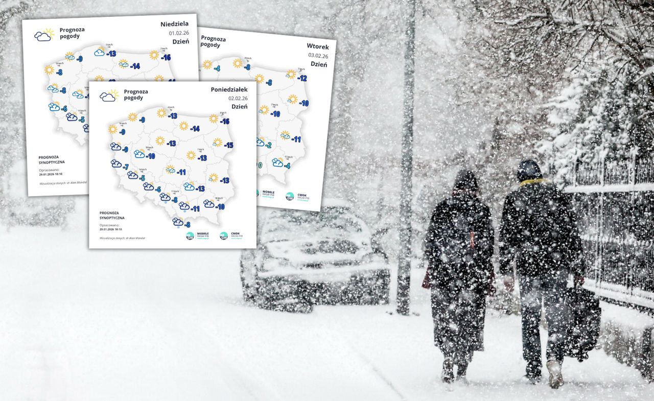 Arktyczny "nokaut" nad Polską. Apogeum zimna i nawet -25 stopni. Potem drastyczna zmiana