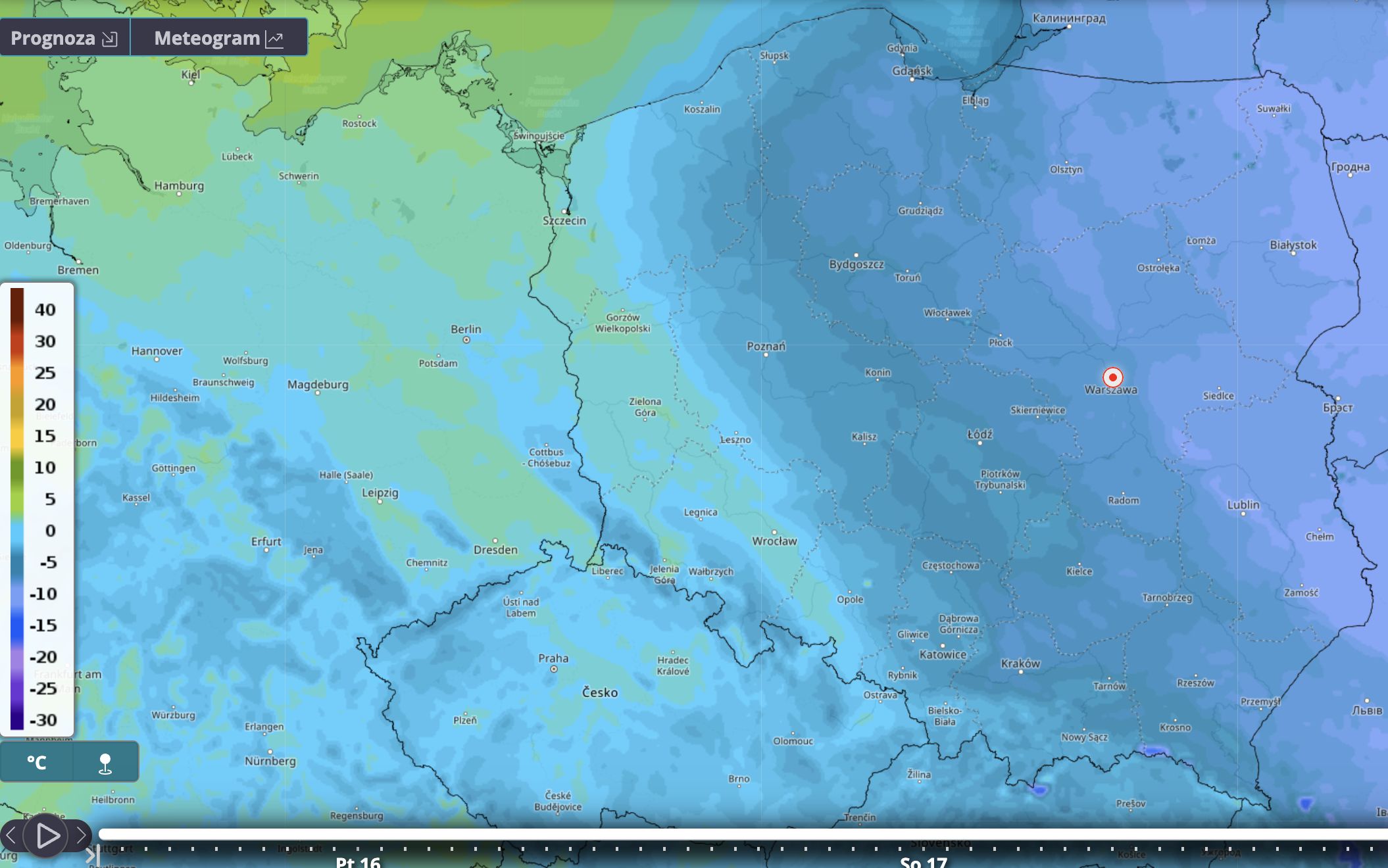 Prognoza pogody na niedzielę