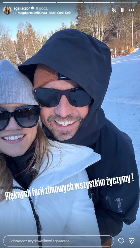 Agnieszka Kaczorowska i Marcin Rogacewicz