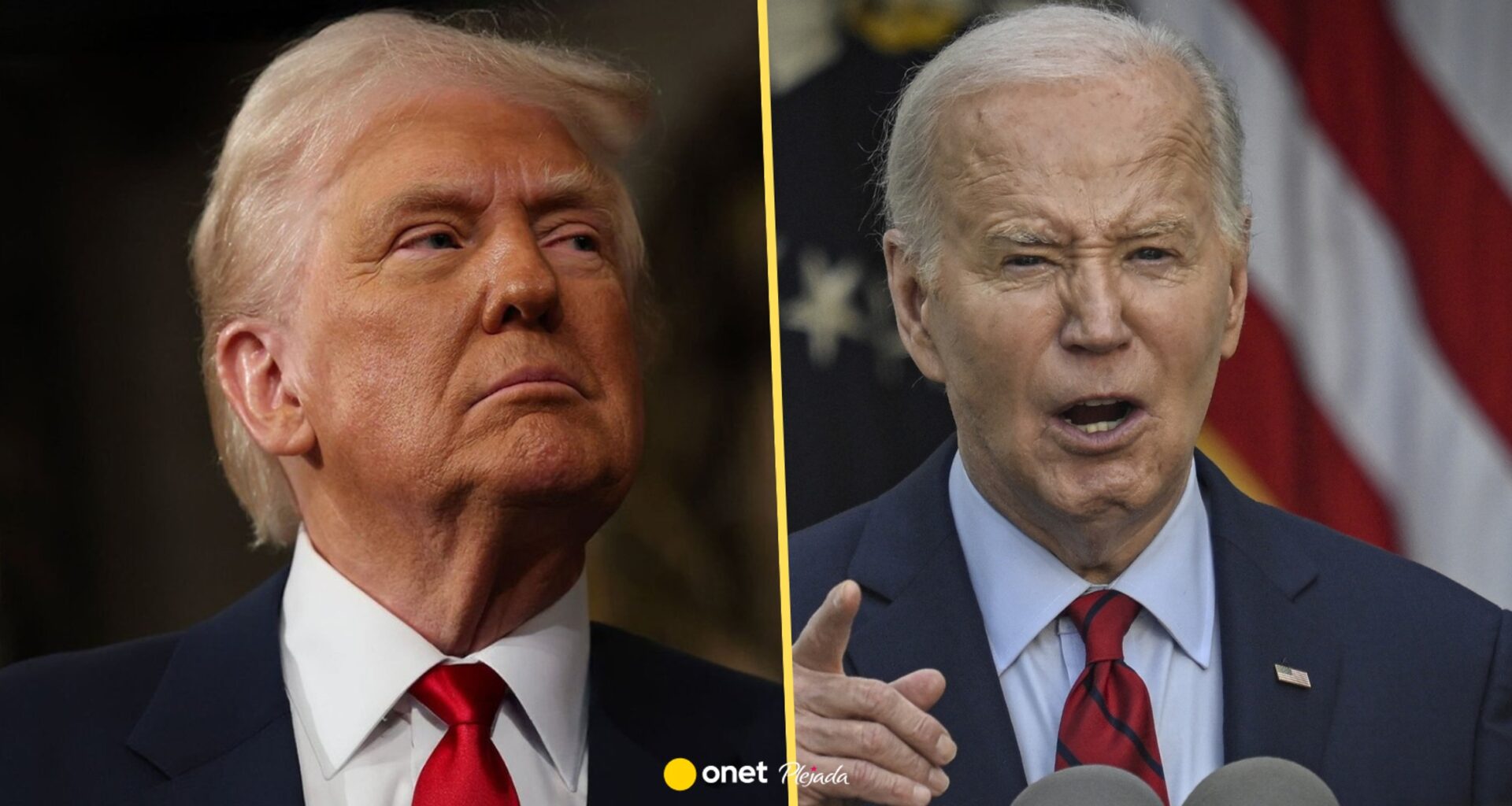 Trump sparodiował Bidena i wyśmiał używanie telepromptera. Sam przed sobą miał dwa