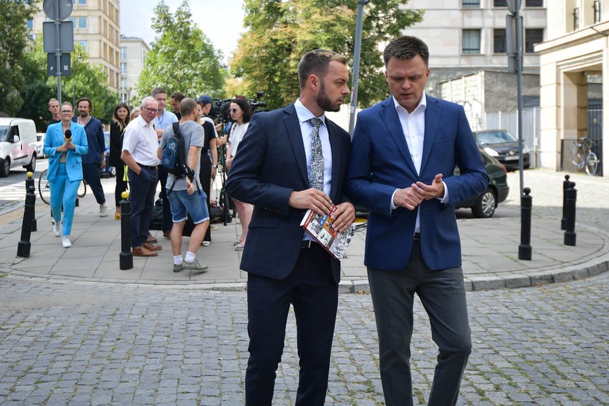 Szymon Hołownia i Bartosz Romowicz, 22 sierpnia 2022 r.