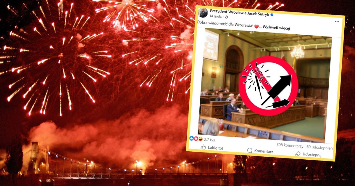 Wrocław chce zakazać fajerwerków. Chodzi nie tylko o dobro zwierząt