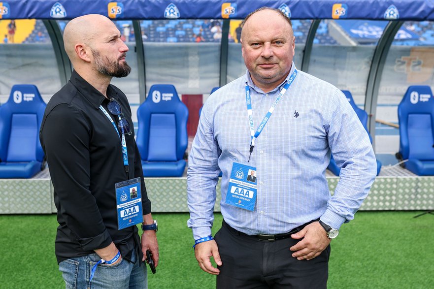 Dyrektor sportowy Tomasz Foszmańczyk i prezes Seweryn Siemianowski