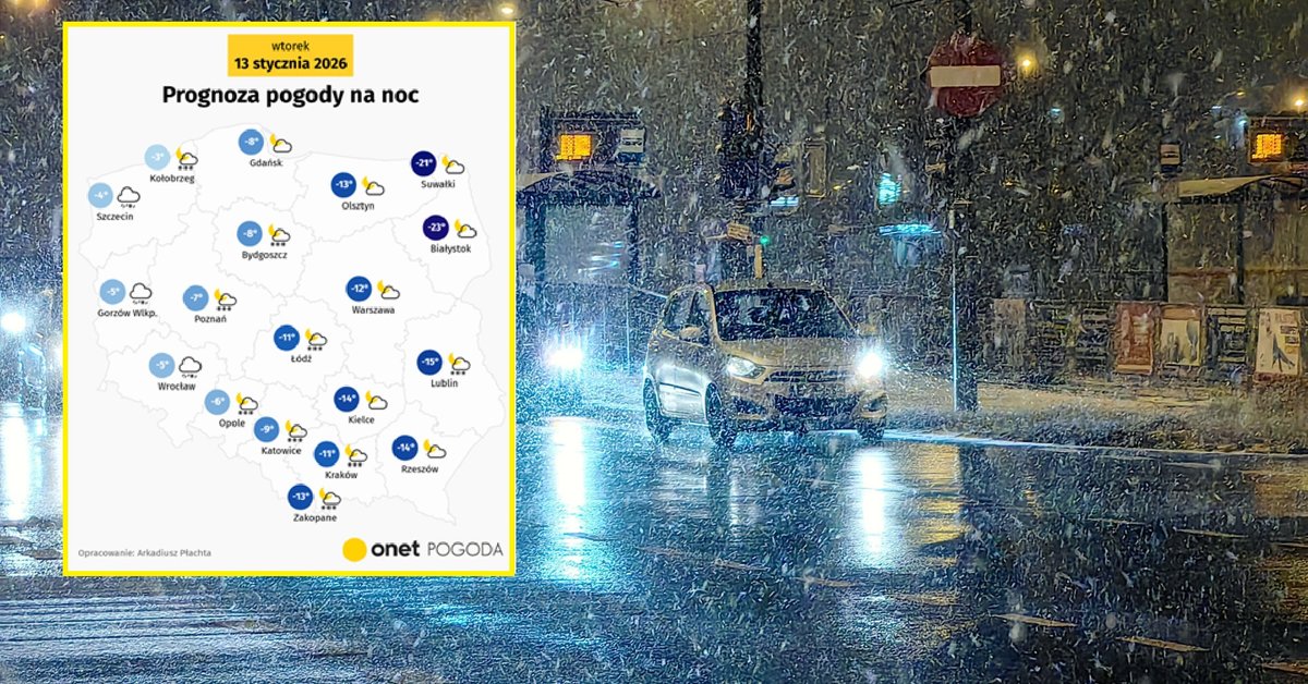 W nocy na północnym wschodzie temperatura może spaść nawet poniżej -20 st. C