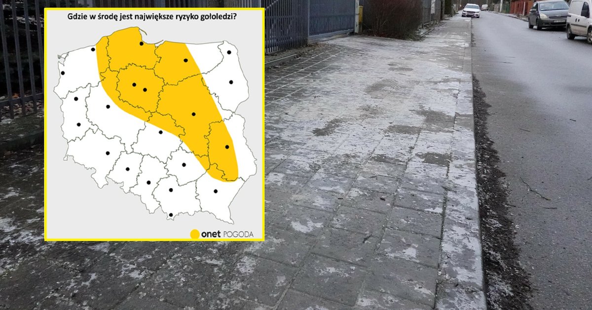 Ostrzeżenia przed marznącymi opadami mogą objąć niemal cały kraj