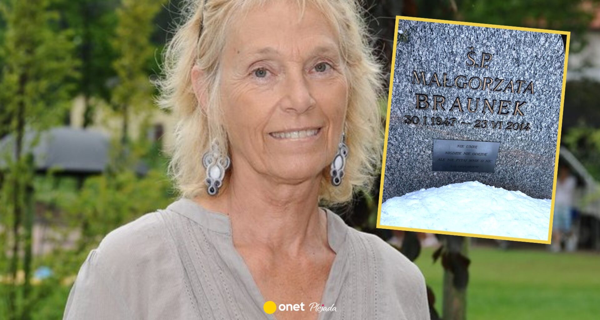 Małgorzata Braunek była buddystką. Sentencja na jej skromnym nagrobku daje do myślenia