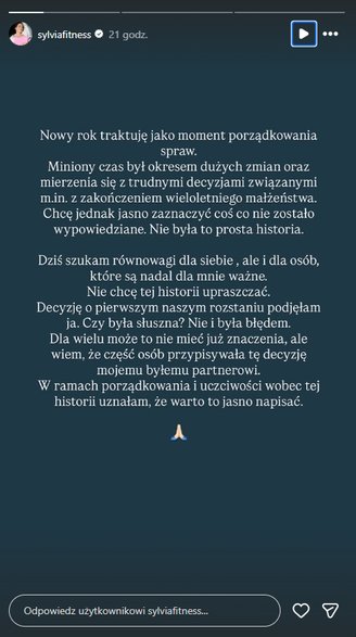 Sylwia Szostak Relacja