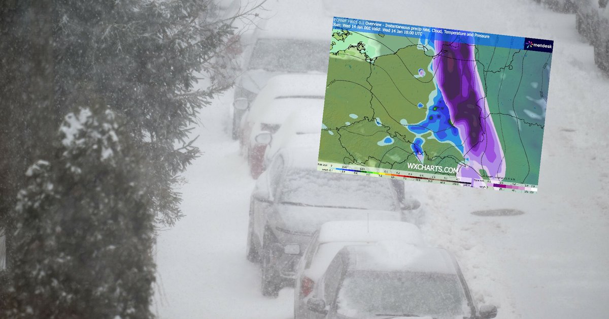 Śniegiem pokryta jest obecnie cała Polska