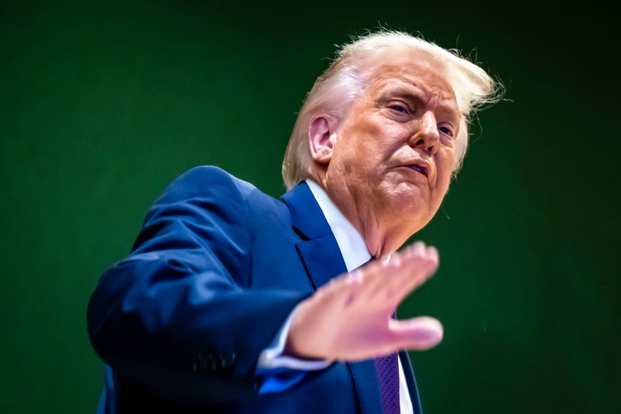 Prezydent USA Donald Trump na Światowym Forum Ekonomicznym w Davos, Szwajcaria, 22 stycznia 2026 r.