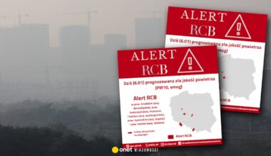 Alert RCB dla części Polski. "Unikaj aktywności na zewnątrz"