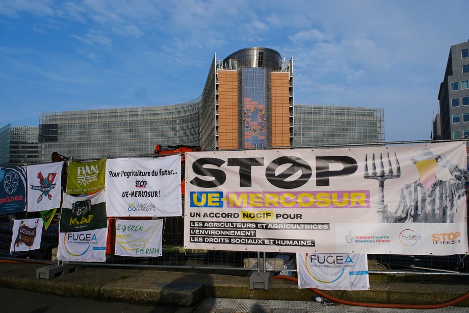 Protesty przeciwko umowie UE-Mercosur