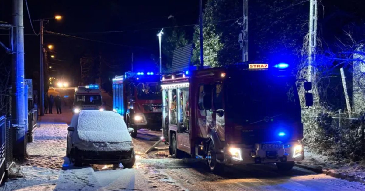 Dramat w Olkuszu. Pożar i tragiczne odkrycie w przyczepie kempingowej - Onet