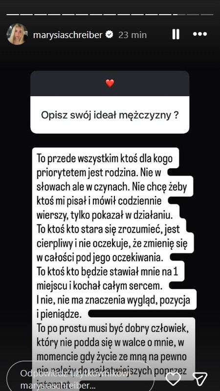 Screen z profilu Marianny Schreiber