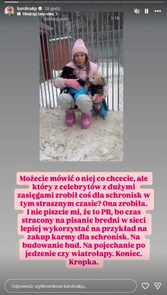 Karolina Korwin Piotrowska na Instagramie