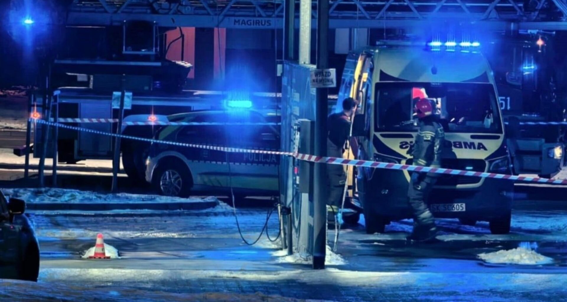 Tragedia na terenie myjni samochodowej. Życia mężczyzny nie udało się uratować
