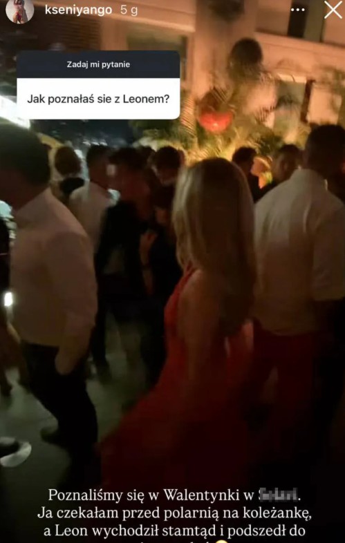 Screen z instagramowej relacji Ksenii Ngo