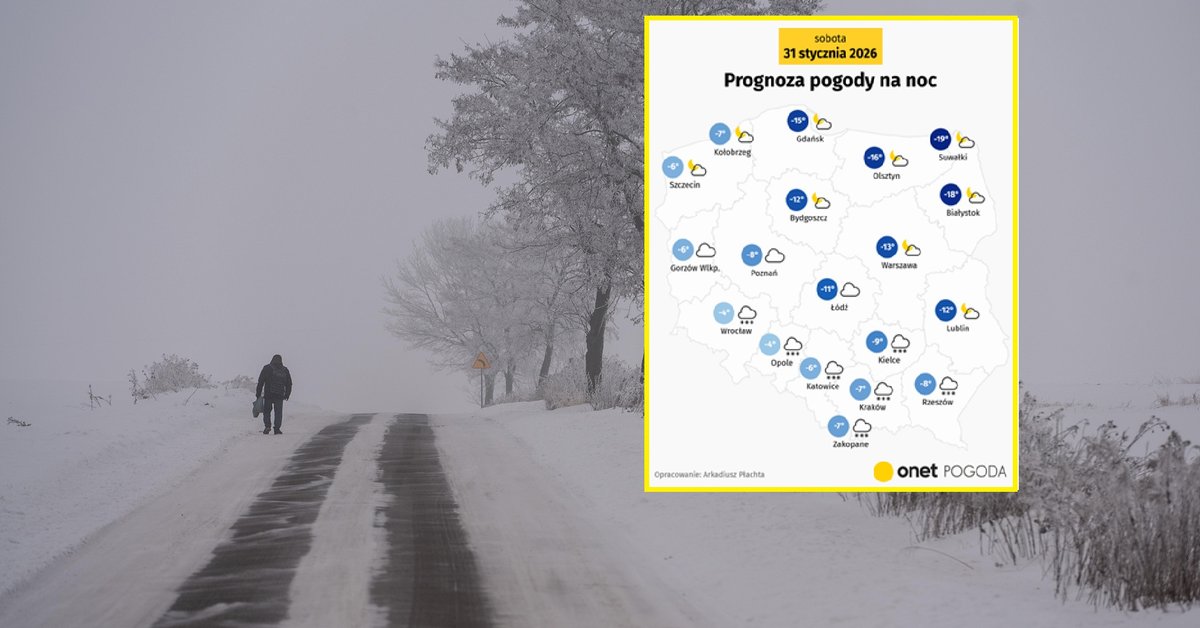 Noc wszędzie będzie mroźna. Na północnym wschodzie zapowiadamy prawie -20 st. C