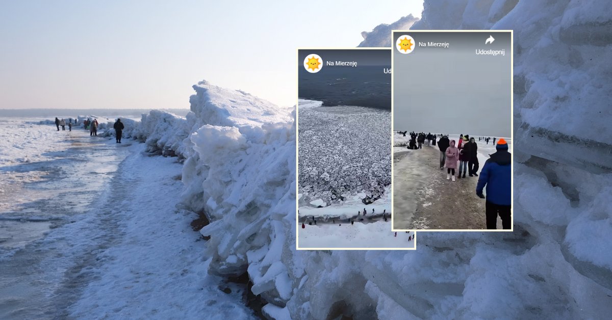 Ujęcia z plaży w Mikoszewie. "Takich tłumów nie ma nawet latem" - Onet