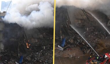 Ogień zajął całe centrum handlowe w Karaczi. Nie żyje sześć osób - Onet